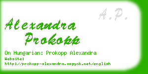 alexandra prokopp business card